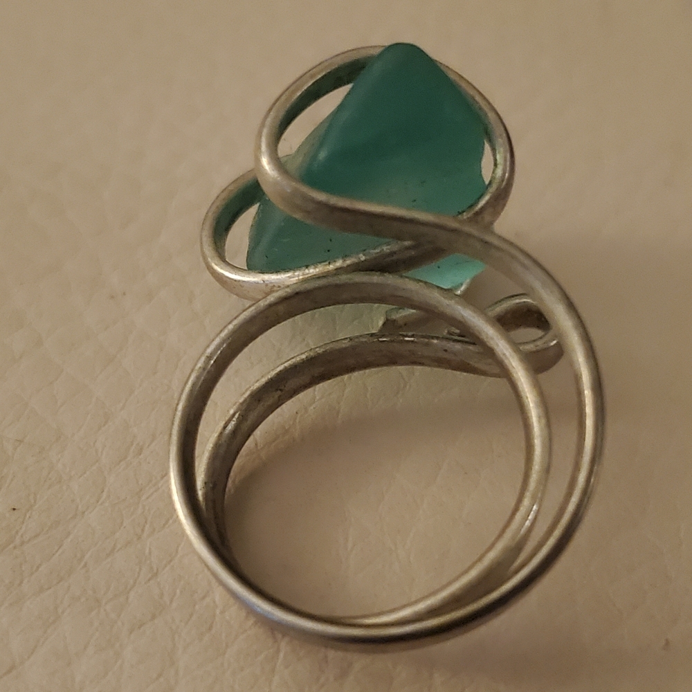 Seaglass ring - Picture 4 of 5